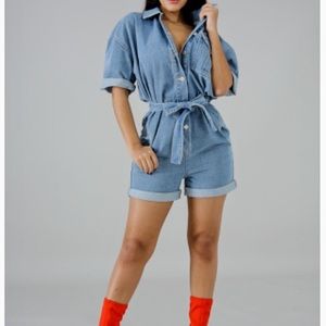 “Denim Romper”